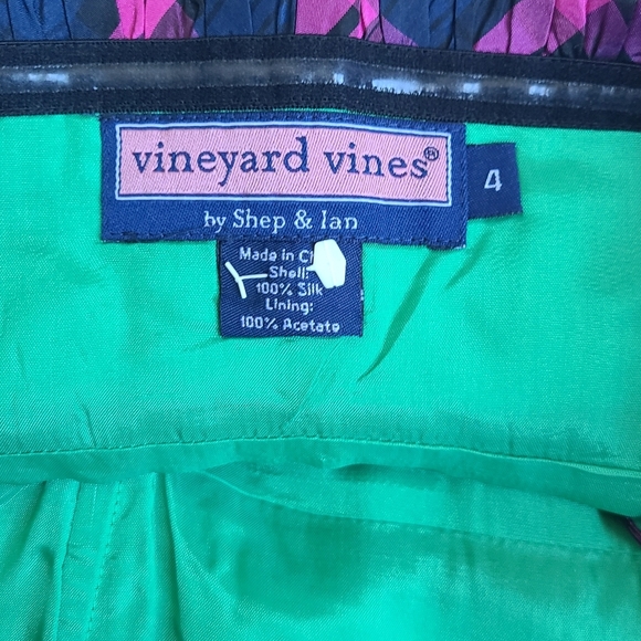 Vineyard Vines Pink Plaid Srrapless Dress - Picture 3 of 4